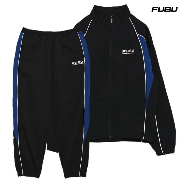 FUBU フブ ナイロン セットアップ 上下セット トラックジャケット ロングパンツ ジャケット ア...