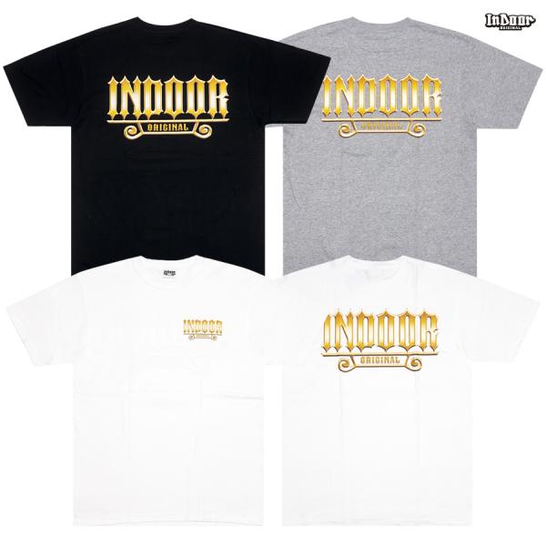 INDOOR ORIGINAL インドア オリジナル Tシャツ 半袖 ショートスリーブ オーバーサイ...