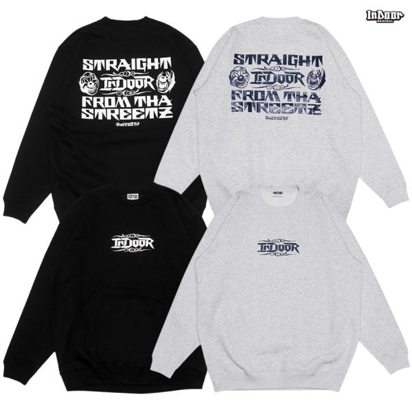【30%OFF】INDOOR ORIGINAL インドア オリジナル クルーネック スウェット ヘビ...