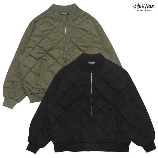 SHAKA WEAR シャカ キルティング ボンバー ジャケット キルテッド アウター オーバーサイ...