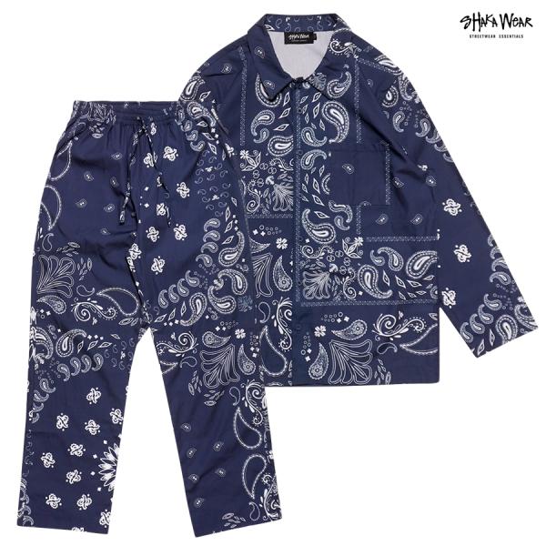 SHAKA WEAR シャカ シャカウェア セットアップ 上下セット オープンシャツ イージーパンツ...