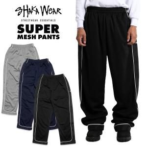 SHAKA WEAR SUPER MESH PANTS【BLACK/NAVY/GRAY】シャカ シャカウエア イージーパンツ メッシュパンツ スウェットパンツ バギー シンプル ロングパンツ ボトム