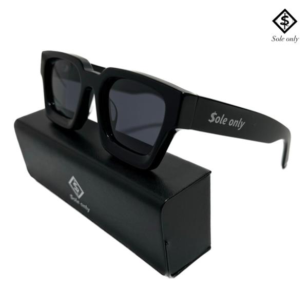$OLE ONLY サングラス スクエア レトロ ブラック メガネ アイウエア SQUARE RET...