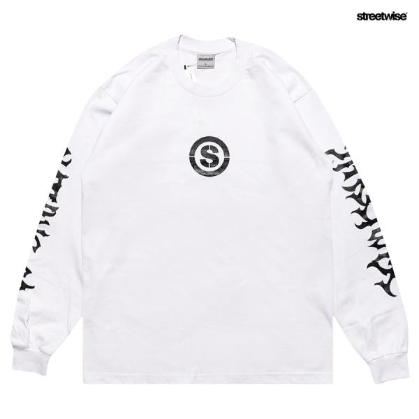 STREETWISE ストリートワイズ ロンT 長袖 ロングスリーズ Tシャツ ヘビーウエイト 大き...