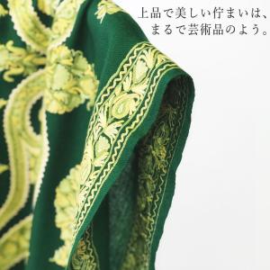 InDream アーリ刺繍ストール グリーン ...の詳細画像5