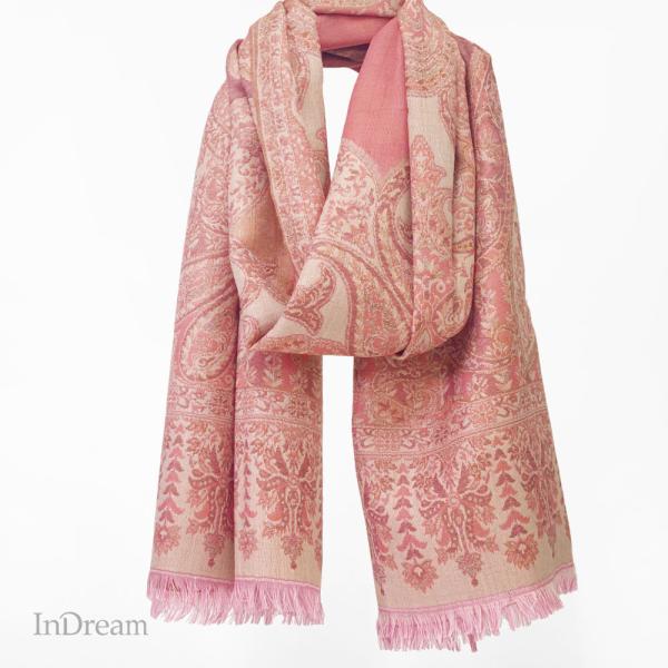 ペイズリー柄 ウールストール ひざ掛け 大判［70cmx205cm］マフラー クリスマス ギフト 誕...