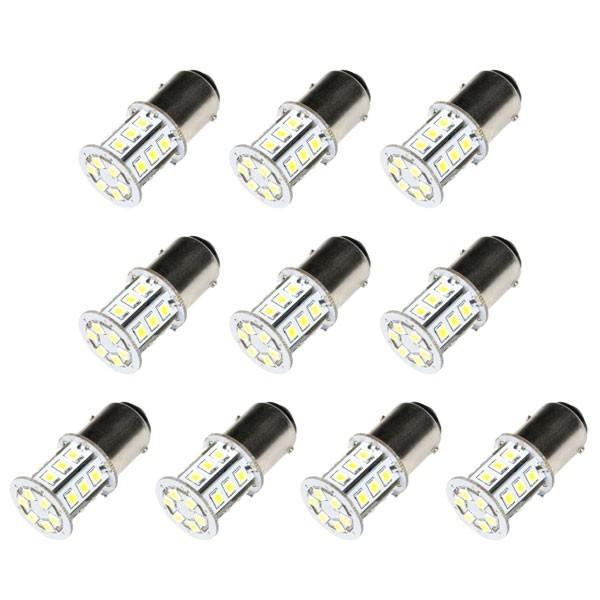 10個セット●● 24V 24連 S25 ダブル LED ブレーキ テールランプ トラック デコトラ...
