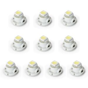 10個セット●● 12V T4.7 マイクロ LED ※カラーホワイト メーター球 エアコンパネル インパネ