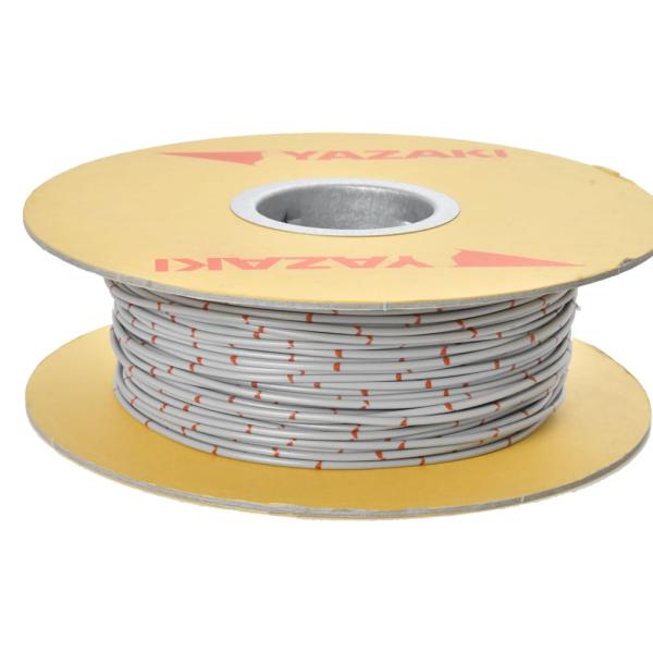 自動車用 配線 カット売り 灰色 グレー 配線コード 薄肉低圧電線 0.5SQ AVS0.5 バンド...