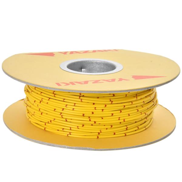 自動車用 配線 カット売り 黄 イエロー 配線コード 薄肉低圧電線 0.5SQ AVS0.5 バンド...