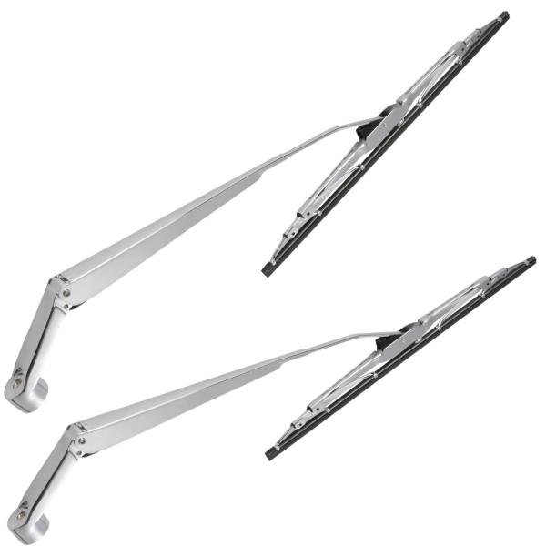 クリッパー DR16T  メッキワイパーアーム ブレード 左右セット 鏡面メッキ クロームメッキ