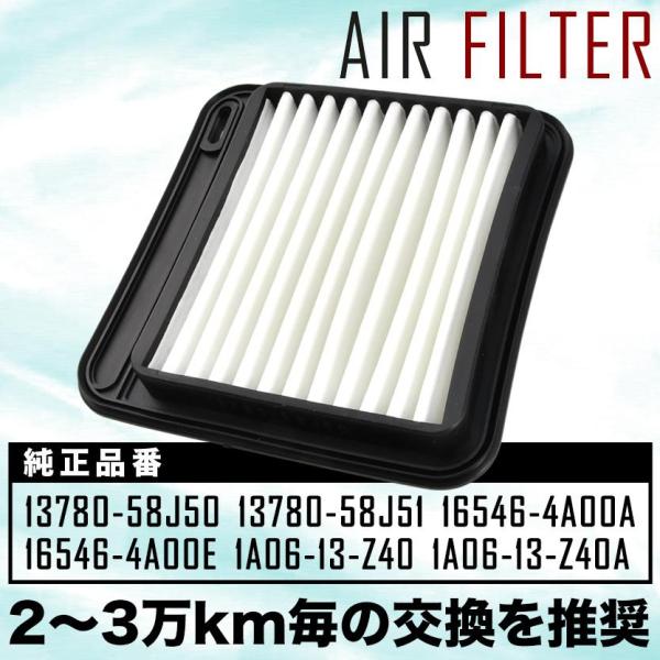 【互換品】 MH21S/MH22S/MH23S ワゴンR/ワゴンRスティングレー エアフィルター エ...