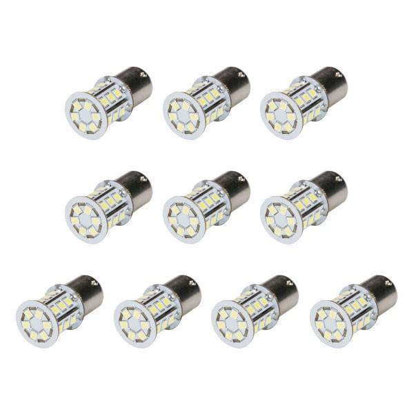 10個セット●● 12V SMD24連 S25シングル/G18 （BA15s） 1156 LED 電...
