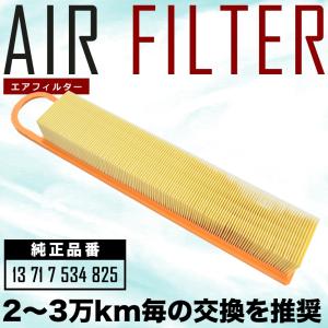 【互換品】 BMWミニ/MINI R55/R56/R58/R59 クラブマン(バン)/クーペ/ロードスター エアフィルター エアクリーナー 2007.02- ミニワン/ミニクーパー