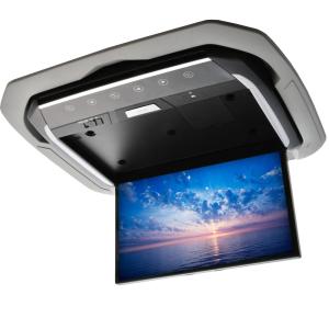 AGH/GGH/AYH30系 アルファード ムーンルーフ付/無両対応 フリップダウンモニター フルHD ＋ 取付キット 化粧パネルグレー フルHD 13.3インチ