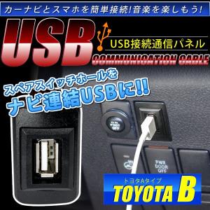 品番U05 トヨタB  L880K  コペン  [H14.5-] USB カーナビ 接続通信パネル 最大2.1A｜inex