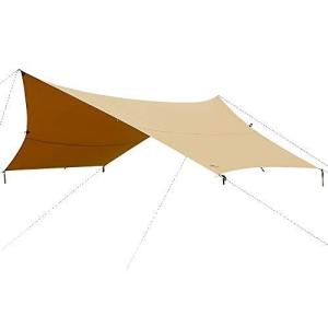 SoomloomタープAdranus4.2mx5.4m 焚き火可 ポリコットンTC ファイアプレイス 遮熱性/耐火性/耐水性優れ サンシェー