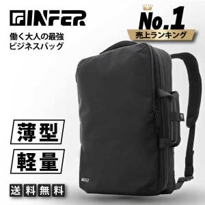 ビジネスリュック 薄型 軽量 メンズ バックパック リュックサック 撥水 3WAY スクエア ブラック 黒 就活 リクルート フォーマル ギフト