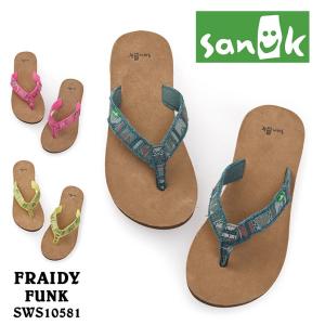 50%OFF サンダル レディース SANUK サヌーク FRAIDY FUNK SWS10581 Fit Flop トングサンダル おしゃれ