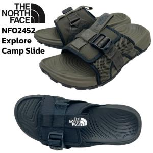 ザ ノースフェイス THE NORTH FACE サンダル Explore Camp Slide エクスプローラー キャンプ スライド メンズ ロゴ NF02452 KW NK TNFブラック BLACK トープ