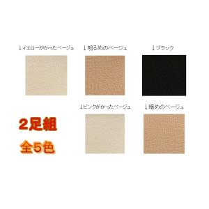 レディース靴下 2足組 ナイロン素材 カバーソ...の詳細画像1