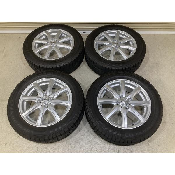 バリ溝 MACBES MB8 15インチ 5.5J +50 PCD100 4H DUNLOP WM0...