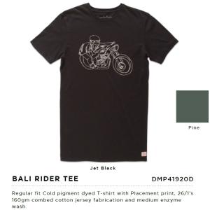 Deus ex Machina デウスエクスマキナ  BALI RIDER TEE Tシャツ Jet BLACK DMP41920D｜infinisportsnetshop