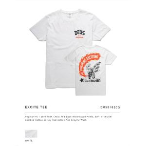 Deus ex Machina デウスエクスマキナ EXCITE TEE Tシャツ WHITE DMS51620G｜infinisportsnetshop