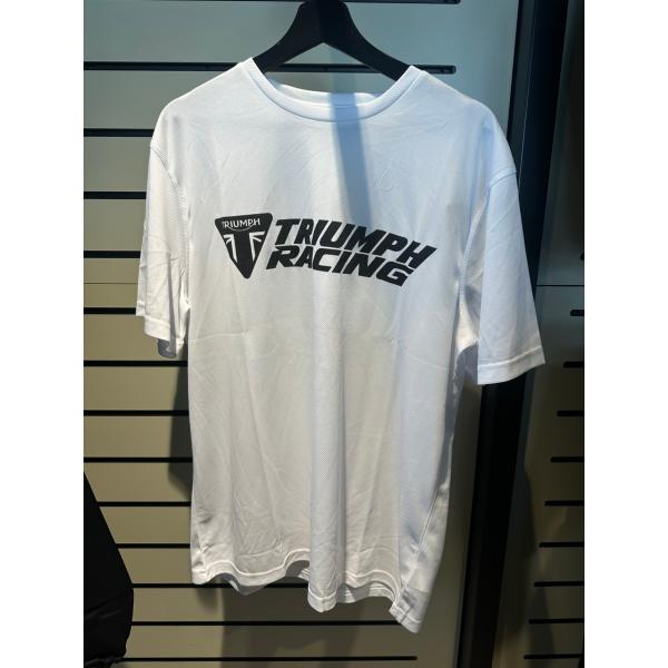 TRIUMPH　トライアンフ　RAPID DRY RACE TEE WHITE  Tシャツ