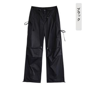 カーゴパンツ レディース ミリタリー ワイドパ...の詳細画像3