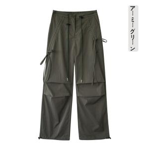 カーゴパンツ レディース ミリタリー ワイドパ...の詳細画像5