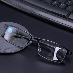 遠近両用メガネ 老眼鏡 ブルーライトカット ピ...の詳細画像2