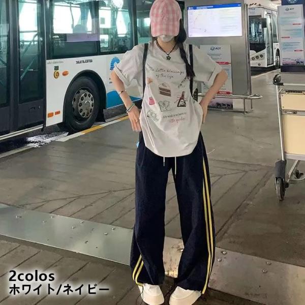 カーゴパンツ レディース ミリタリー ワイドパンツ 夏 50代 ウエストゴム ファッション カジュア...