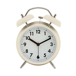 不二貿易 アラームクロック ベル 置き時計 アイボリー 32704
