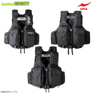 アピアアングラーズサポートベストVer.4＃ブラック×ブラック【大型商品