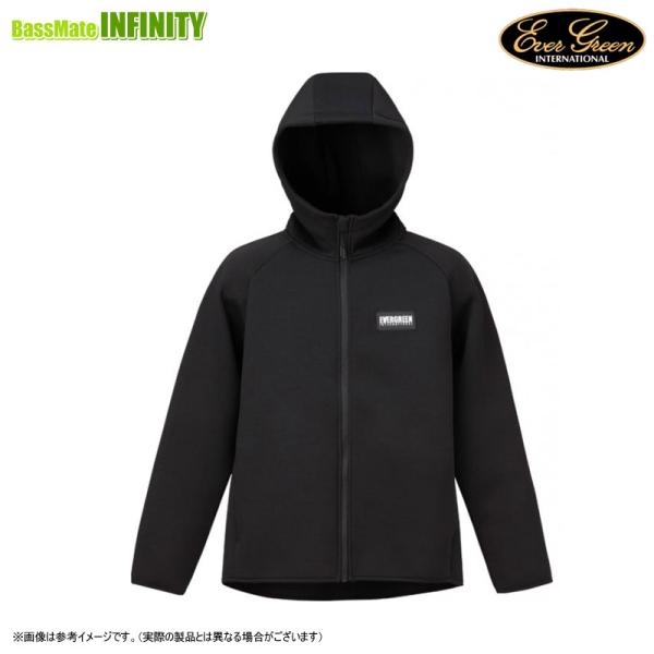 ●エバーグリーン EVERGREEN　EGライトウォームフルジップパーカー (ブラック) 【まとめ送...