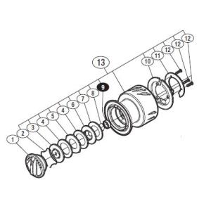 シマノ（SHIMANO） ○シマノ 15 エクスセンスLB C2000MDH (034700)用