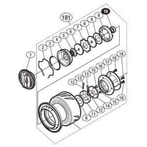 シマノ（SHIMANO） ○シマノ 13ステラSW 5000HG(030634)用 純正標準