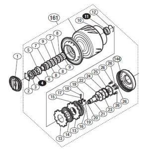 シマノ（SHIMANO） ○シマノ 13ステラSW 30000(030740)用 純正標準
