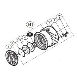 ●シマノ　14ステラC2000S(032393)用 純正標準スプール (パーツ品番109FE)　【キ...