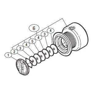 ●シマノ　11 アリビオ 2500 (027726)用 純正標準スプール (パーツ品番13BZS)　【キャンセル及び返品不可商品】 【まとめ送料割】｜バスメイトインフィニティソルト店