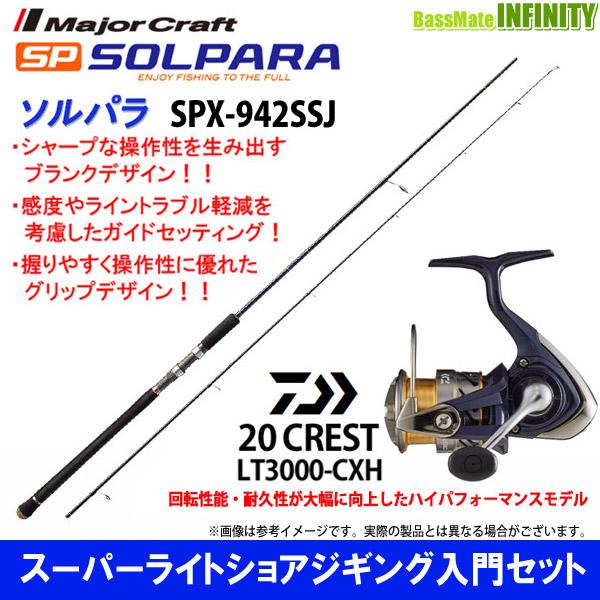 【スーパーライトショアジギング入門セット】●メジャークラフト　ソルパラ SPX-942SSJ スーパ...