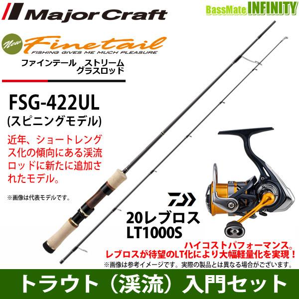 【トラウト（渓流）入門セット】●メジャークラフト　ファインテール ストリーム グラスロッド FSG-...