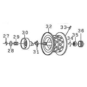 ●ダイワ　T3 AIR6.8R-TW(4960652883986)用 純正標準スプール (部品コード...