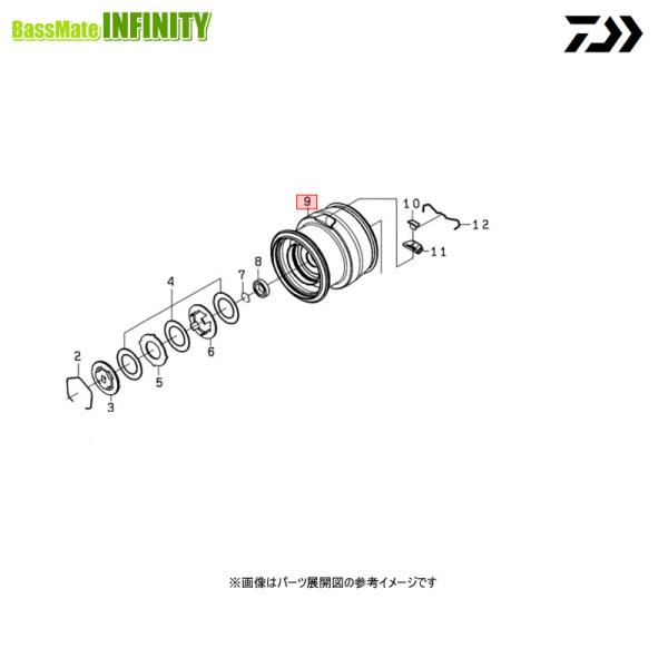 ●ダイワ　22 イグジスト PC LT3000-XH(4550133109485)用 純正標準スプー...