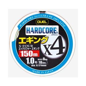 ●デュエル DUEL　ハードコアX4エギング 150M ミルキーピンク (0.6-1.2号) 【メー...