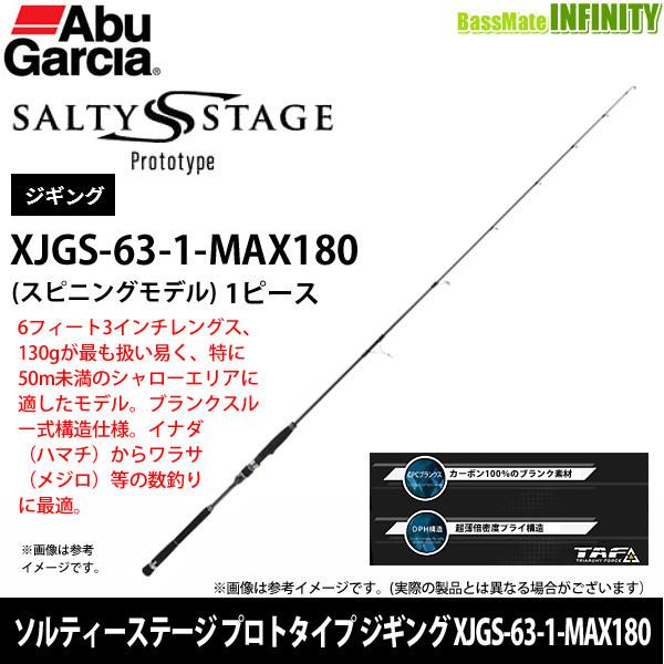 ●アブガルシア　ソルティーステージ プロトタイプ ジギング XJGS-63-1-MAX180 (スピ...