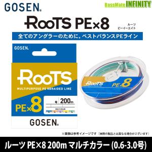 ゴーセンＰＥ4号100メートル GOSEN（ゴーセン） ○ゴーセン ルーツ PE×4 300m マルチカラー PE
