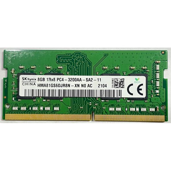 中古 SK hynix 1R×8 PC4 3200 8GB DDR4 SO-DIMM