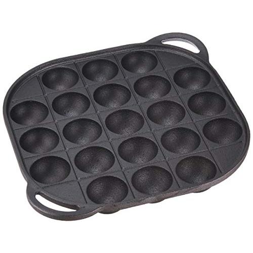 パール金属 たこ焼き プレート ブラック 21穴 鉄鋳物製 スプラウト HB-4621